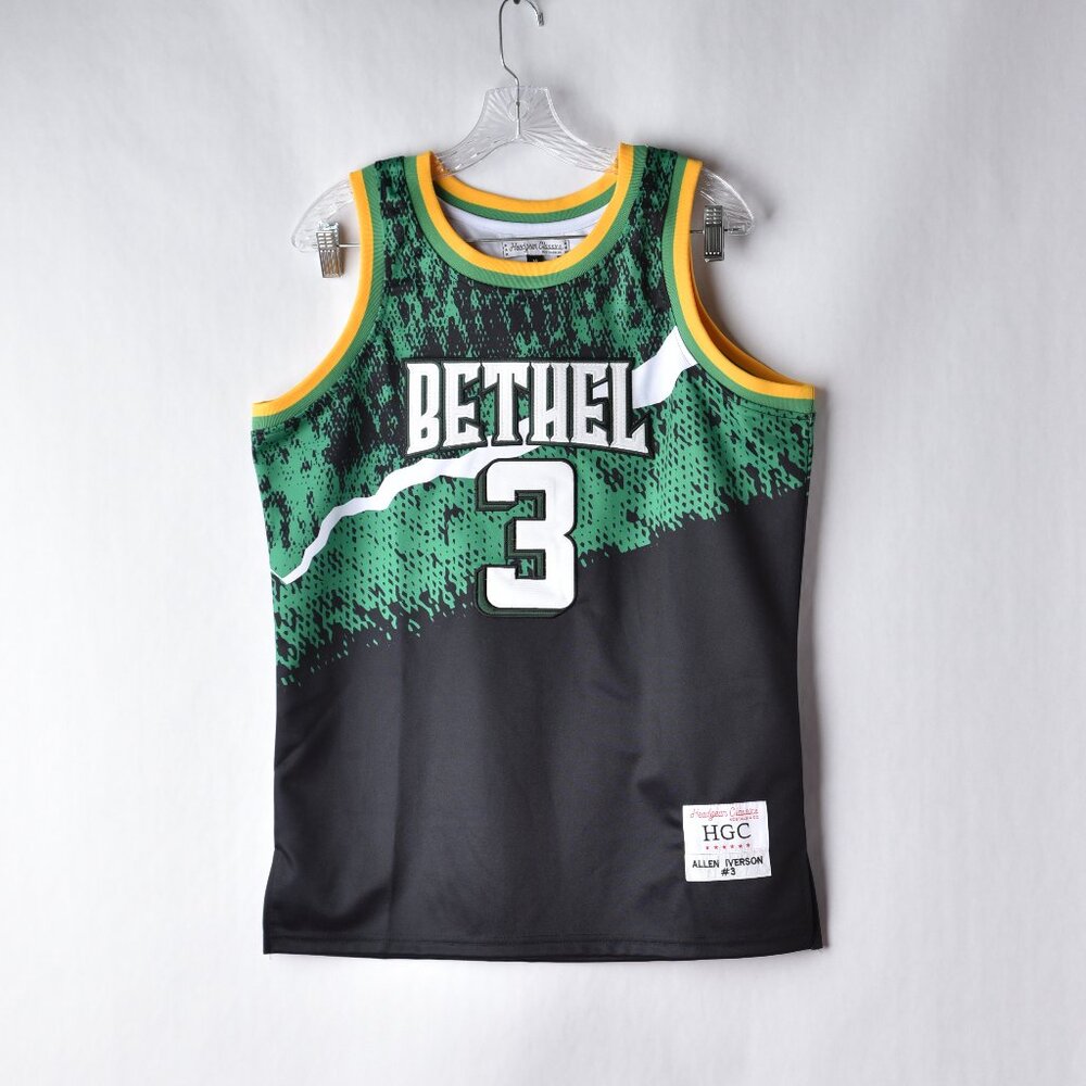 Allen Iverson #3 Mens Medium Bethel High School Headgear Classics HGC Jersey